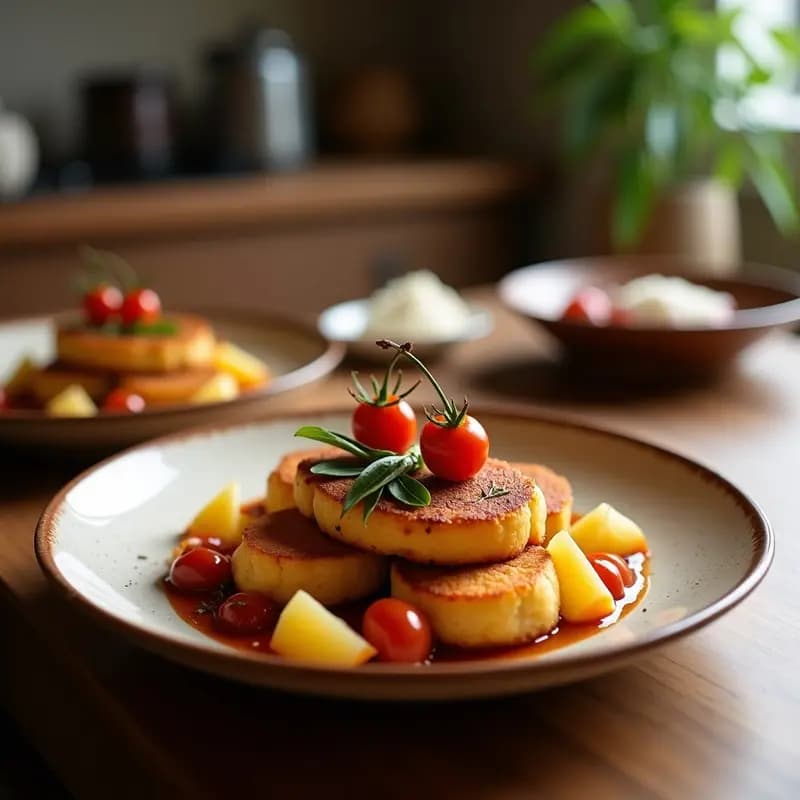 Brochetas de Piña y Tomate Cherry con Vinagreta de Albahaca: Receta Italiana Crudivegana en 10 Minutos