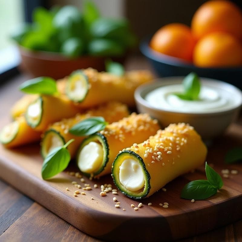Brotini de Calabacín y Queso de Almendras: Aperitivo Italiano Sin Lactosa en 20 Minutos