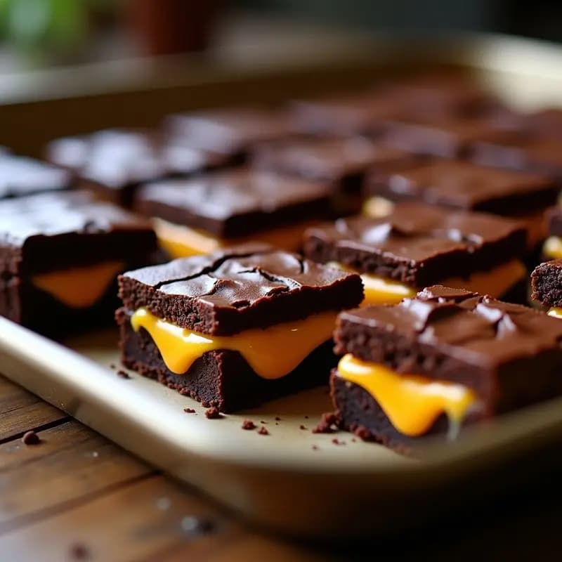 Brownies de Chocolate con Trozos de Queso Cheddar: Postre de Contrastes Sapidos