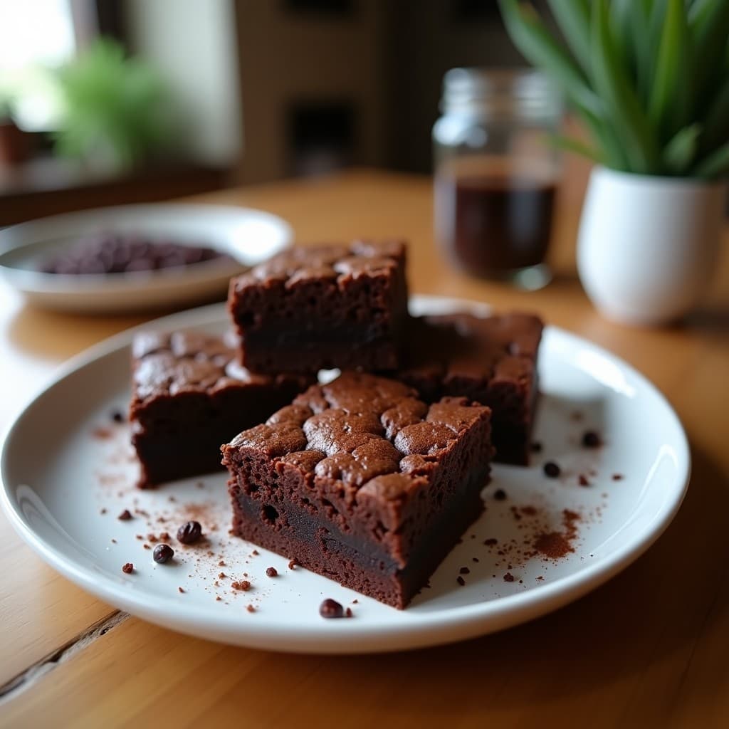 Brownies de Frijoles Negros y Chocolate 100%: Postre Vegano y Alta en Proteína