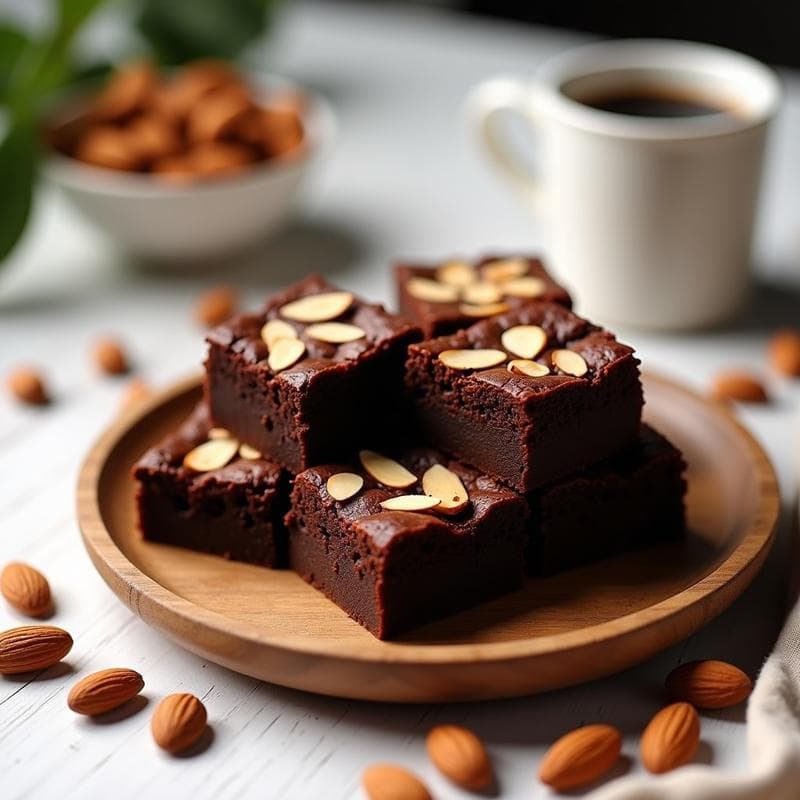 Brownies de Café y Almendras: Receta Alta en Proteína en Airfryer en 15 Minutos