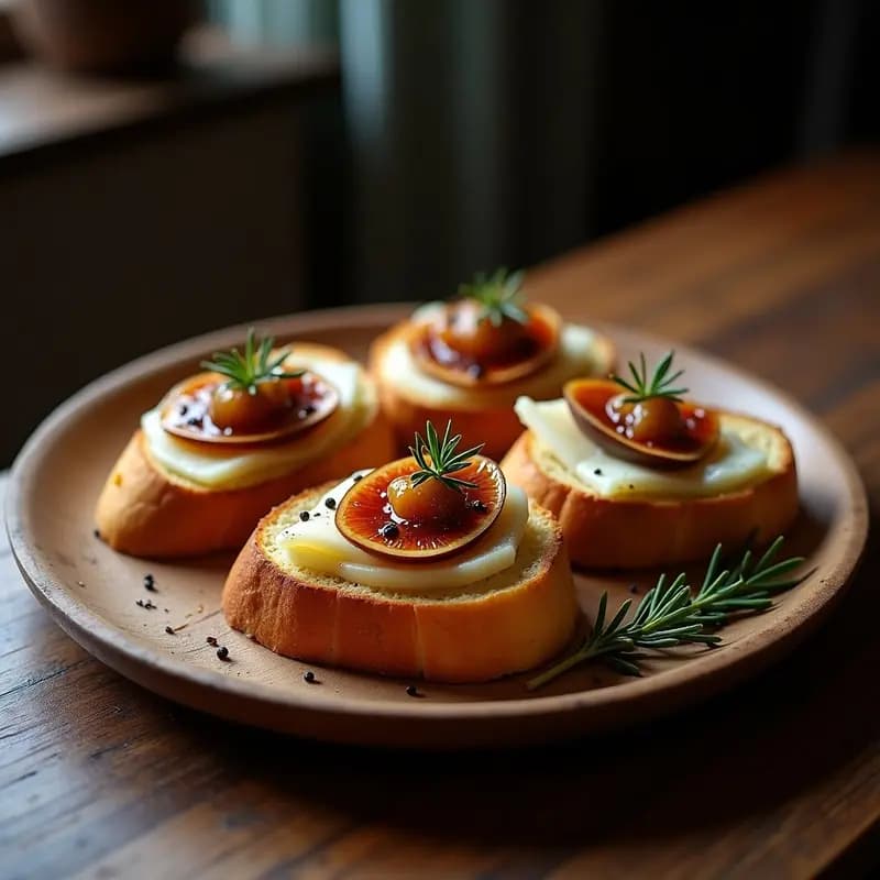 Bruschettas de Higado Gras con Compota de Higos: Receta Francesa Gourmet en 10 Minutos
