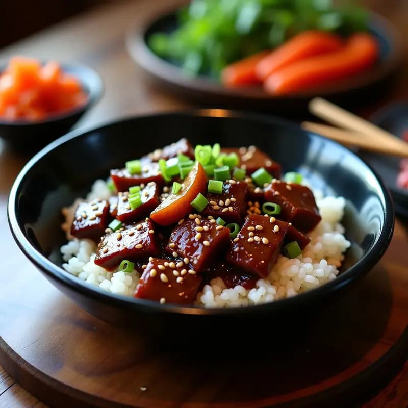 Bulgoogi Coreano de Ternera con Sésamo y Peras: Receta en Olla de Cocción Lenta