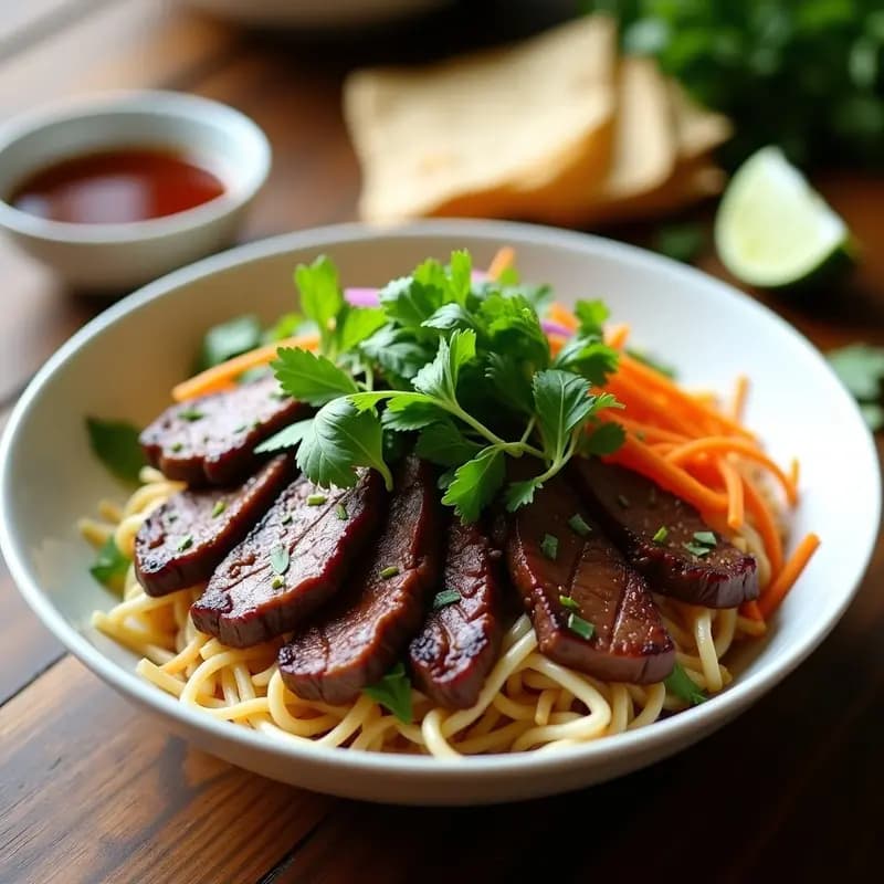 Bun Cha Vietnamita con Ternera y Hierbas Frescas: Receta en Grill para Carnívoros
