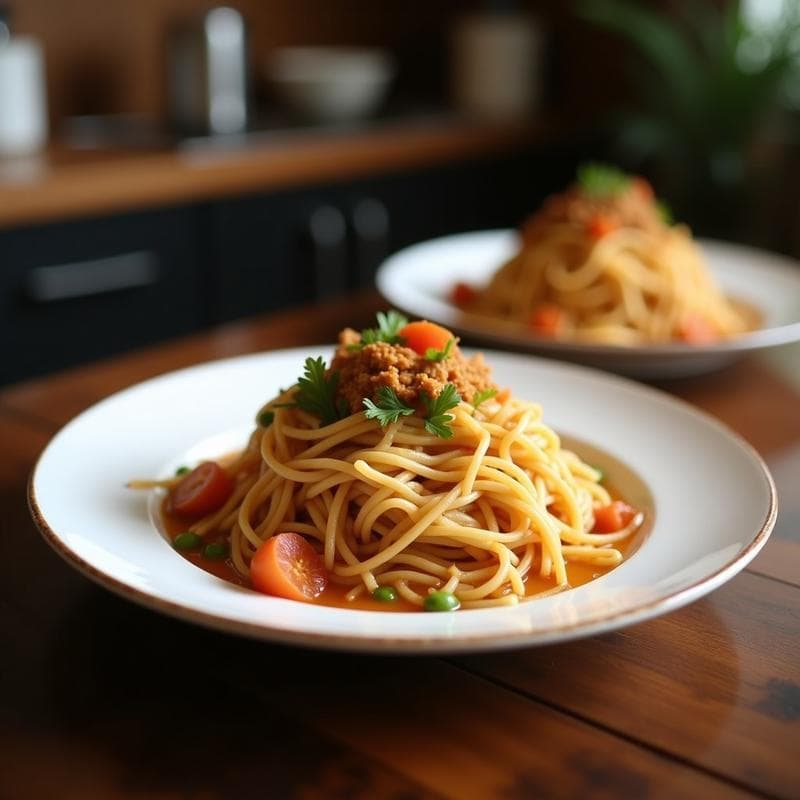 Bun Cha Vietnamita con Cerdo y Fideos de Arroz: Receta Auténtica en Olla Express