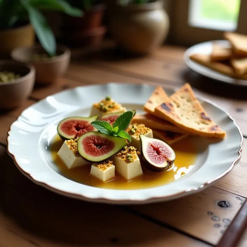 Bunessej de Higos y Queso de Oveja: Postre Tunecino Tradicional con Toque Moderno