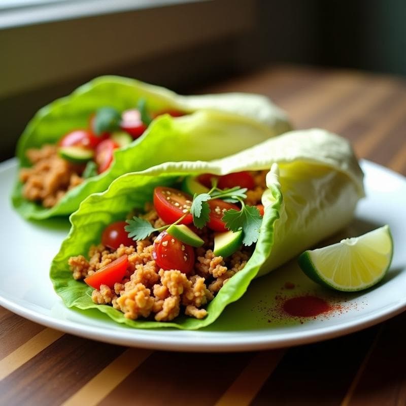 Burrito de Lettuce con Carne de Jackfruit y Aderezo de Chipotle: Receta Vegana Sin Tortilla