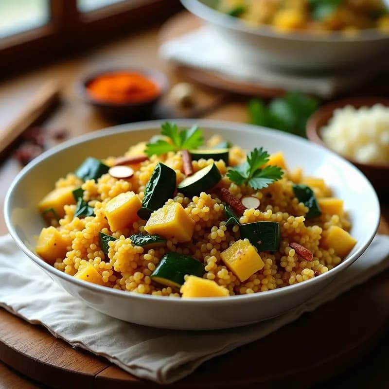 Byriani de Quinoa y Verduras: Receta India Vegana y Sin Gluten en Olla Exprés