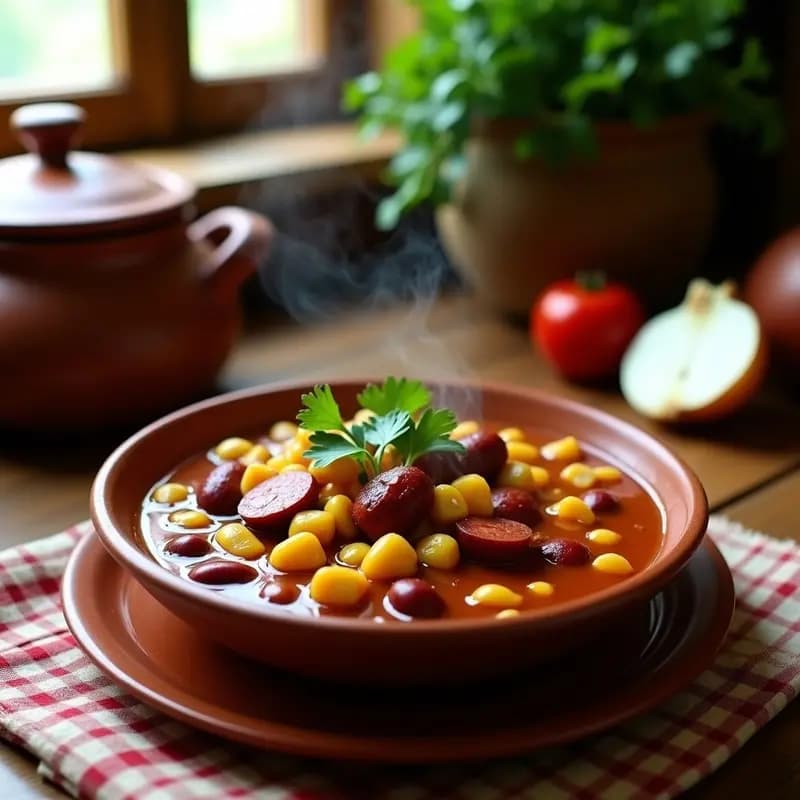 Cachupa Criolla de Maíz y Frijoles: Guiso Caboverdiano en Olla Express