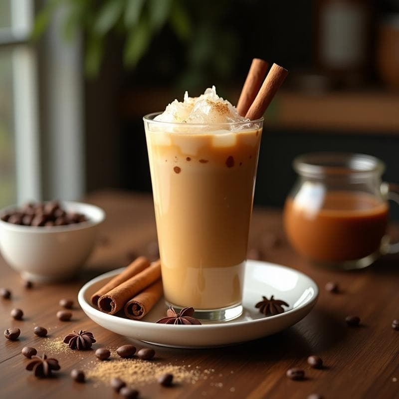 Bebe de Café Frío con Especias y Leche de Avena: Receta Energizante Sin Azúcar