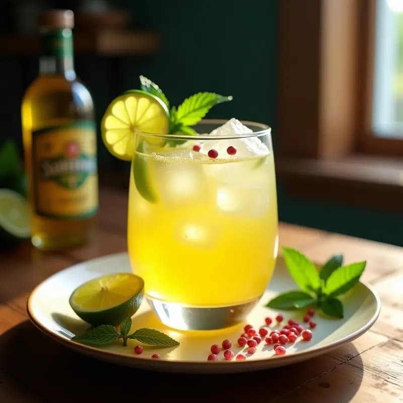 Caipirinha de Limón y Cachaza: Bebida Brasilera Refrescante y Festiva Sin Azúcar