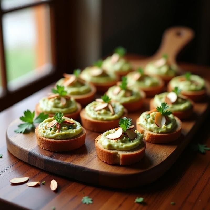 Canapés de Pan de Centeno con Paté de Alcachofa y Anchoas: Receta Española Gourmet en 15 Minutos