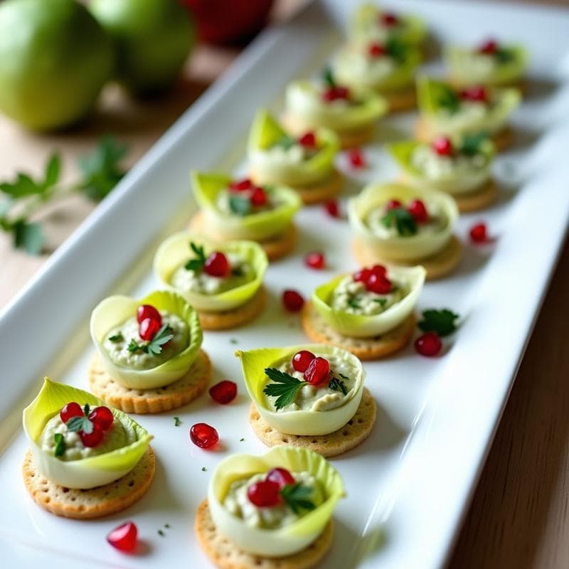 Canapés de Endibia y Paté de Alcachofas: Entrante Vegano y Bajo en Calorías en 10 Minutos