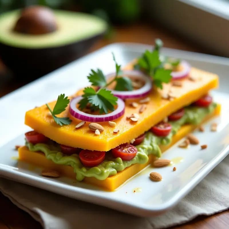 Causa Limeña Vegana con Relleno de Palta y Tomate Seco: Receta Peruana Sin Gluten