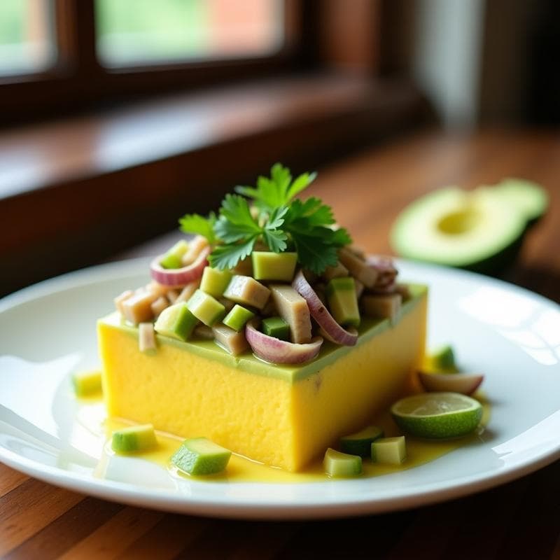 Causa Rellena de Palta y Ceviche de Champiñones: Receta Peruana Vegana y Sin Pescado