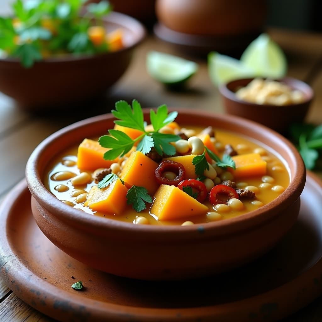 Cazuela de Frijoles Mungo y Calabaza Kabocha: Receta Tailandesa en Olla Lenta