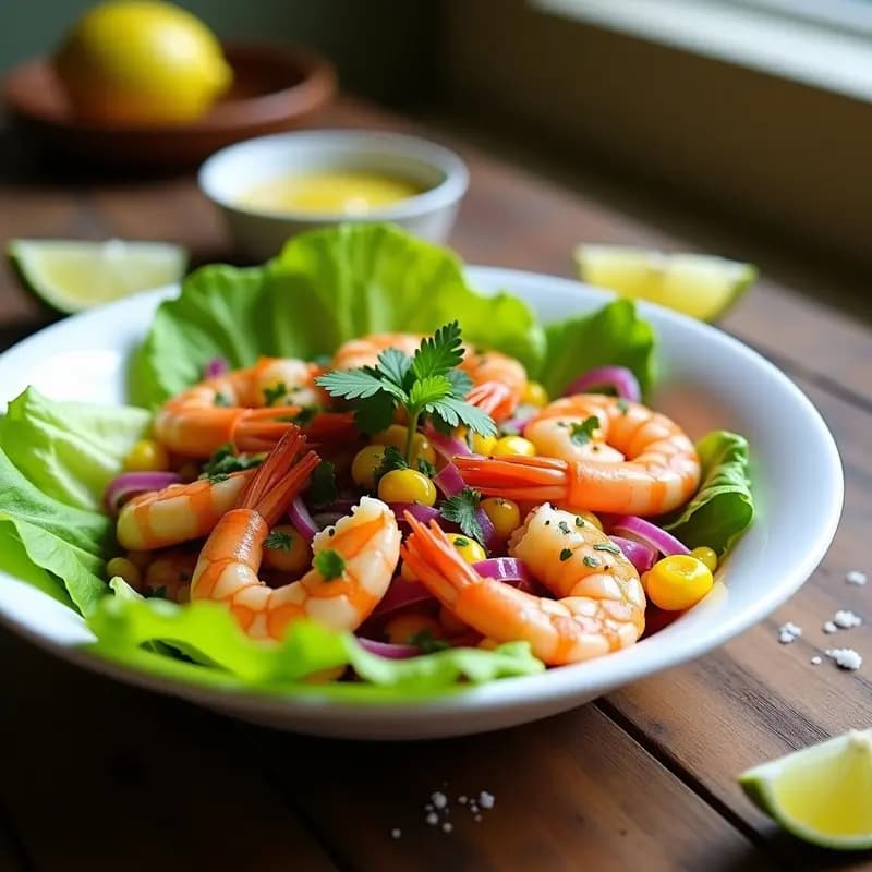 Cebiche de Camarones en Airfryer: Receta Peruana Express con Toque Cítrico