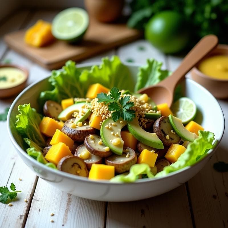 Cebiche Vegano Peruano con Mango y Lechuga: Receta Fresca y Alta en Proteína