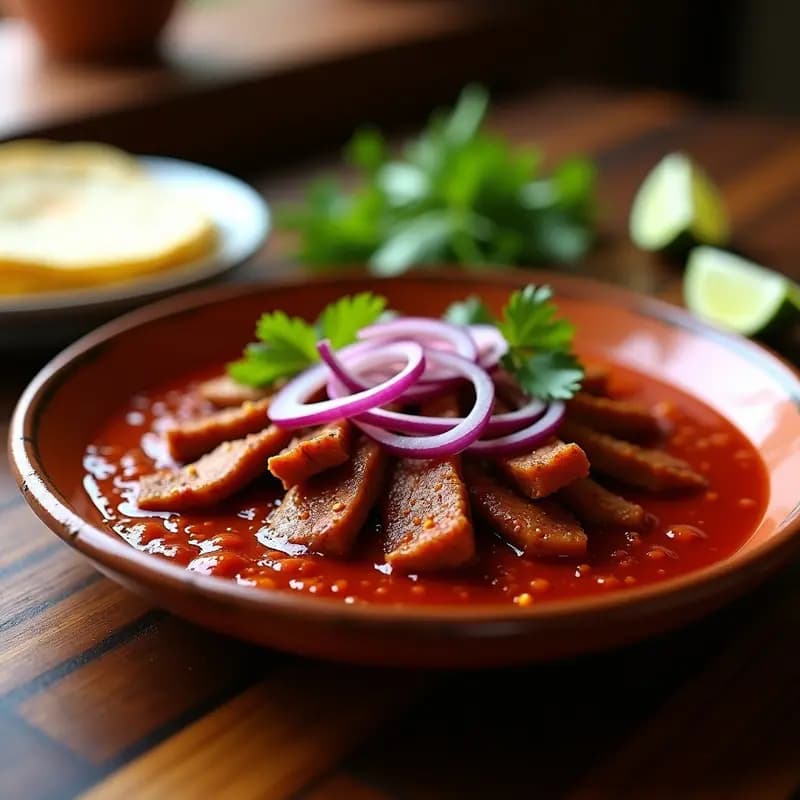 Cecina Encurtida Michoacana: Receta Tradicional con Chiles y Vinagre en 1 Hora