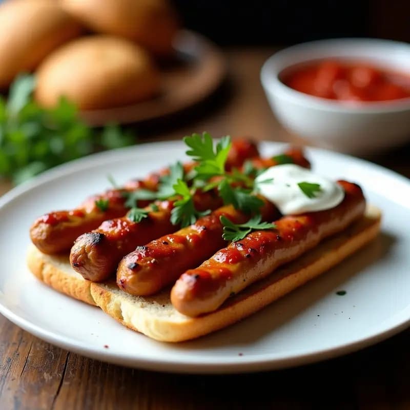 Cevapi Balcánico con Ajvar y pan Somun: Receta de los Balcanes en Airfryer
