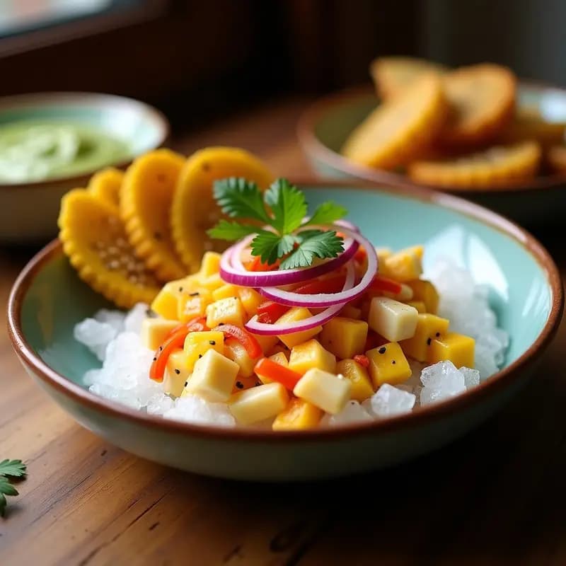 Ceviche de Corvina con Leche de Tigre de Lulo: Receta Ecuatoriana-Peruana Fusion y Sin Gluten
