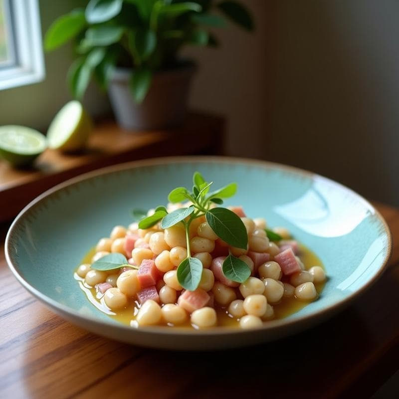 Ceviche de Higos con Leche de Coco y Lima: Receta Peruana Dulce y Salada