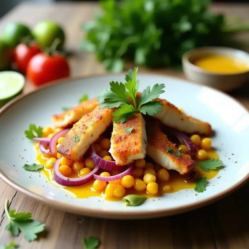 Ceviche Peruano de Corvina en Airfryer: Receta Express con Toque Citrico y Crujiente