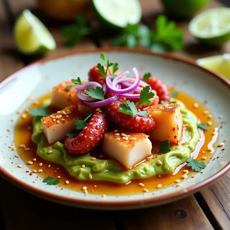 Ceviche de Pulpo con Aceite de Oliva y Piquín: Receta Mexicana Keto y Alta en Omega-3