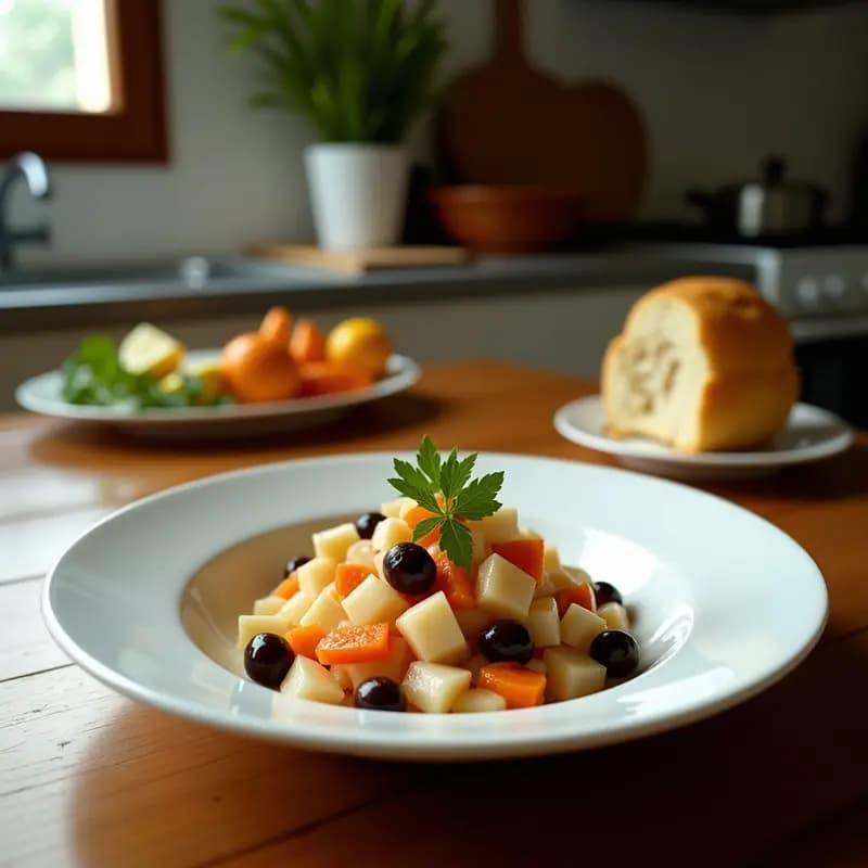 Ceviche de Pulpo con aceitunas Kalamata y Limón: Receta Griega Fresca y Marina
