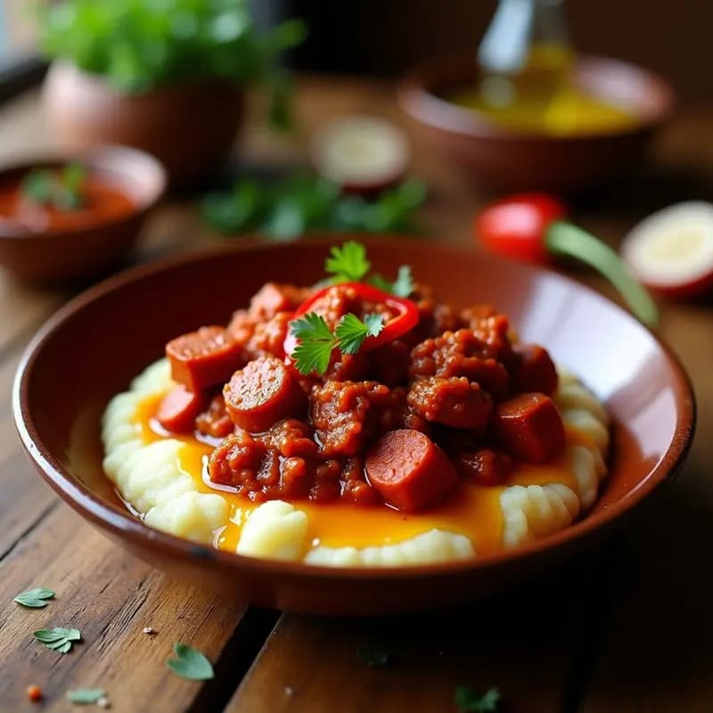 Chorizo Colorado Argentino Vegano: Receta con Seitán y Pimentón en Olla Express