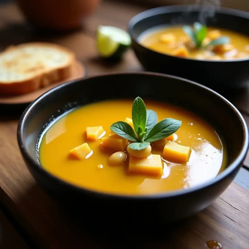 Chupe de Habas y Zapallo: Sopa Peruana Vegana con Aromas Andinos
