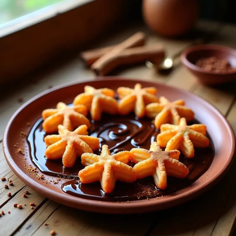 Churros de Amaranto con Salsa de Chocolate y Chile: Postre Mexicano Sin Gluten