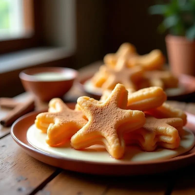 Churros de Canela y Chocolate Blanco: Postre Mexicano Sin Azúcar en Airfryer