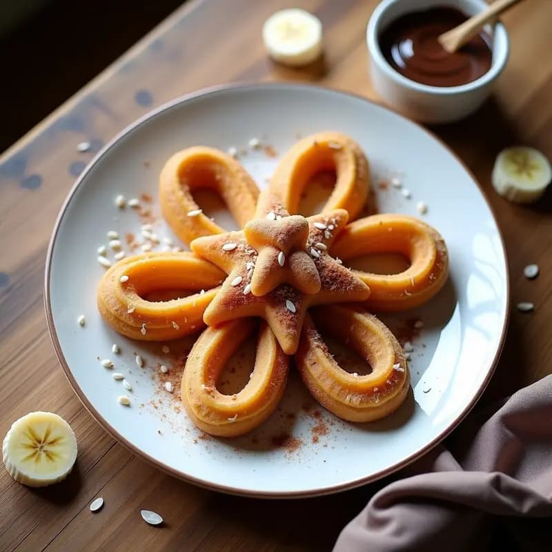 Churros de Chía y Plátano: Desayuno Peruano Sin Gluten y Sin Horno