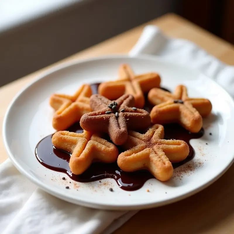 Churros de Chía con Salsa de Chocolate Negro: Desayuno Colombiano Saludable