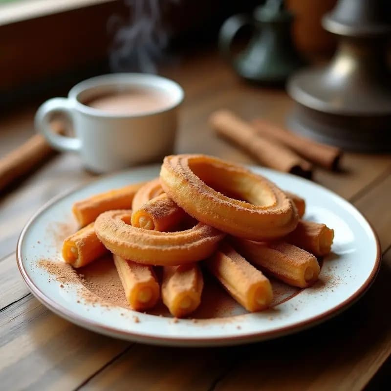 Churros con Chocolate Caliente y Canela: Receta de Whole de toda la Vida