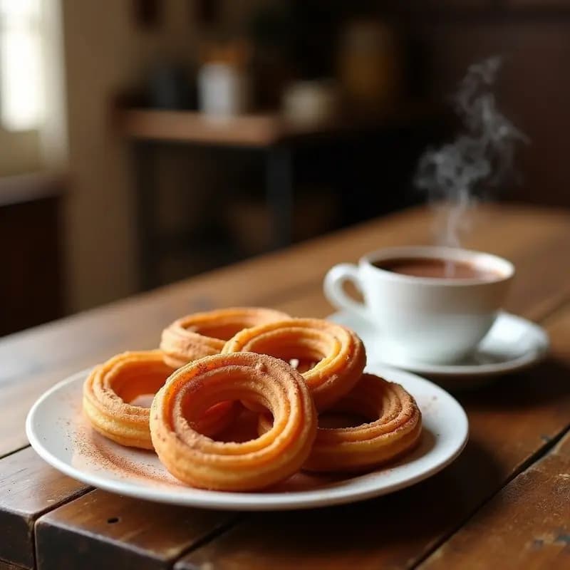 Churros con Chocolate Casero y Canela: Desayuno Tradicional en 20 Minutos