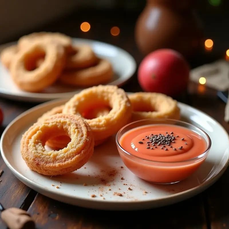 Churros de Harina de Arroz con Salsa de Guayaba: Postre Colombiano Sin Gluten