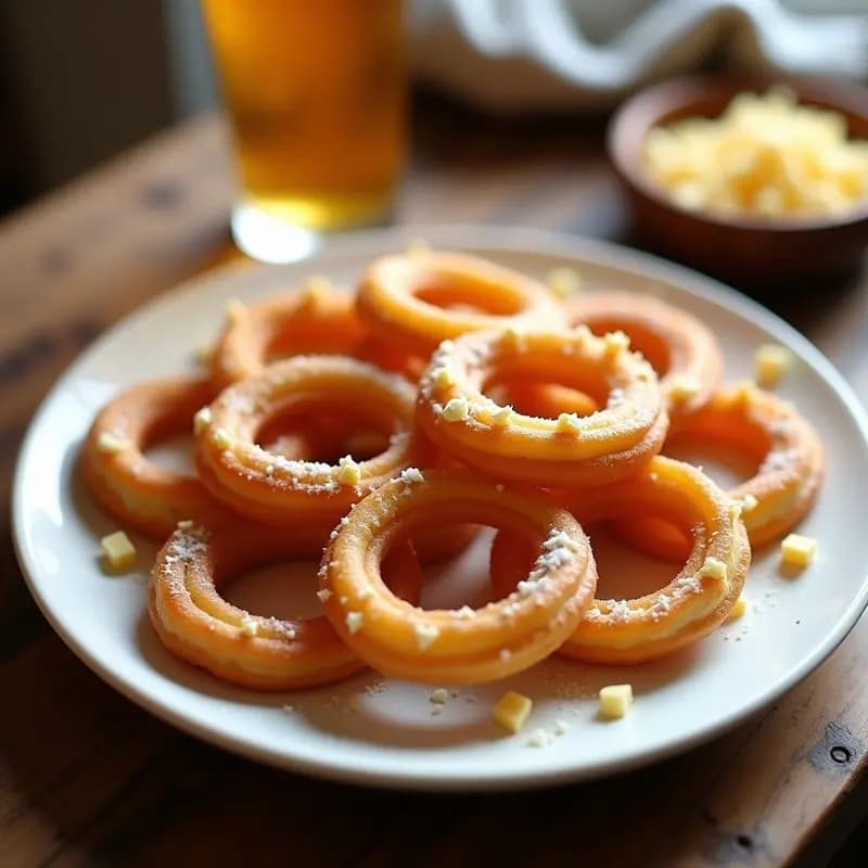 Churros Salados con Queso Manchego y Jamón: Aperitivo Innovador para Fiestas