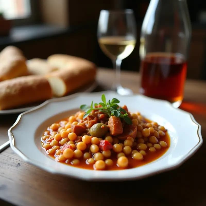Cocido Madrileño en Olla Rápida: Receta Contundente con Garbanzos, Verduras y Carnes