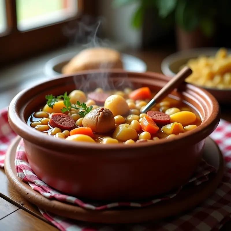 Cocido madrileño simplificado: Receta en una sola olla