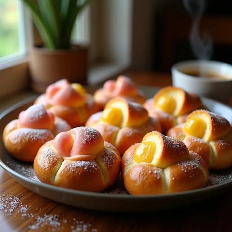 Conchas Mexicanas de Pan Dulce: Desayuno Tradicional con Azúcar