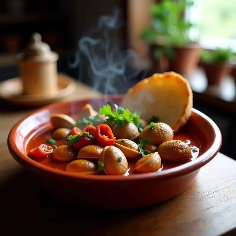 Conchas a la Vizcaína: Receta Vasca con Salsa de Pimientos Choriceros
