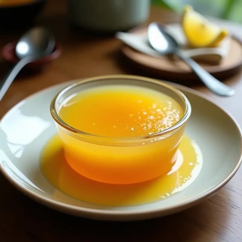 Consomé de Pollo con Jengibre y Cúrcuma en Gelatina de Kanten: Receta Japonesa Detox