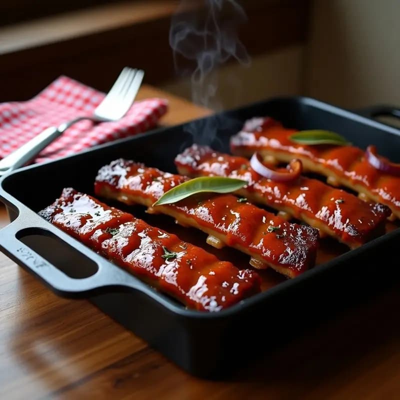 Costillas de Cerdo Glaseadas con Miel y Salsa Barbacoa: Receta para una Cena Memorable