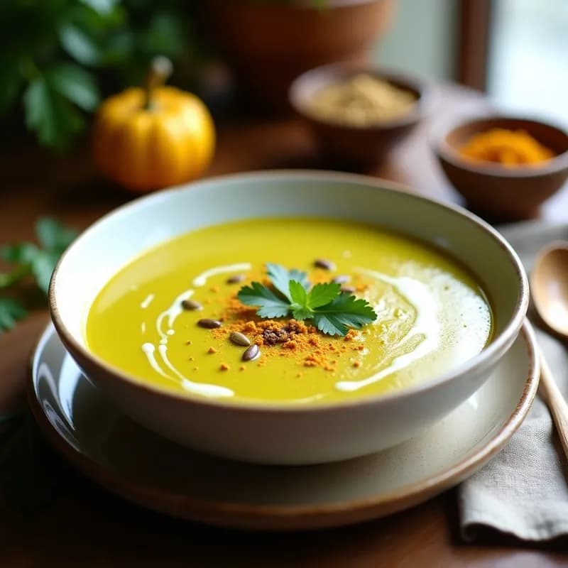 Crema de Calabacín con Toque de Curry: Receta Ligera y Reconfortante en 20 Minutos