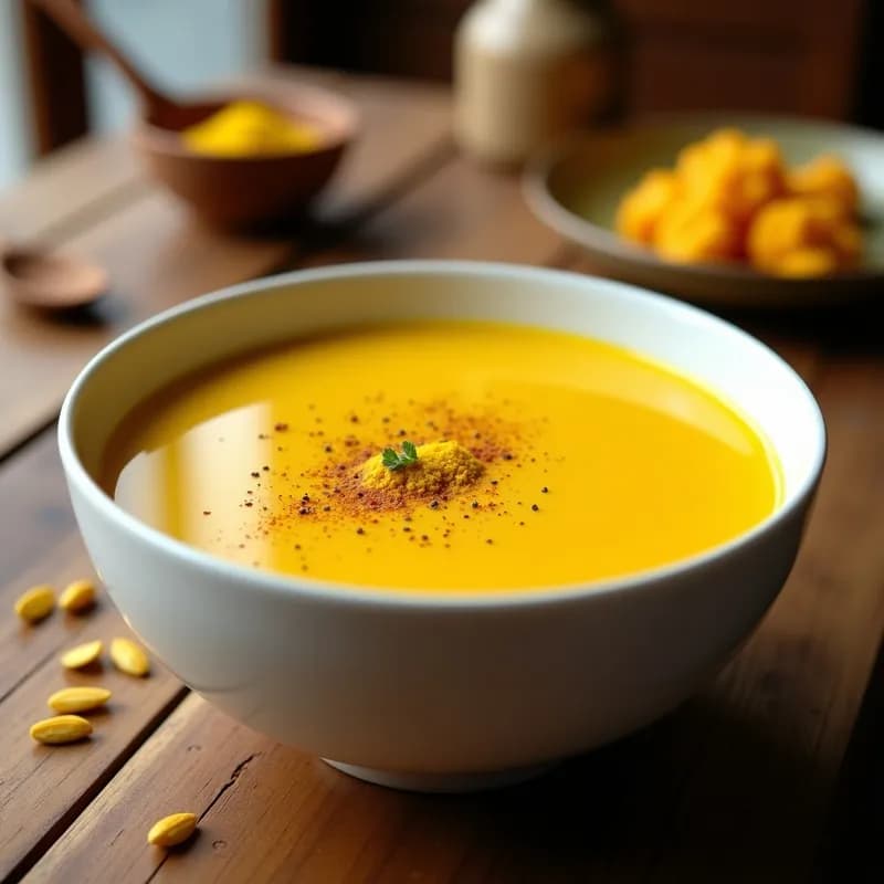 Crema de Coliflor y Cúrcuma: Receta en Airfryer Sin Lactosa y Antiinflamatoria