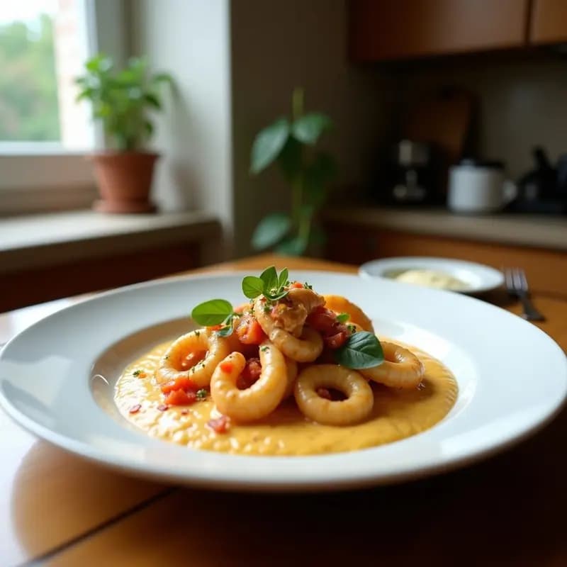 Crema de Calamares Negra con Aioli de Ajo Negro: Receta Gourmet en 25 Minutos