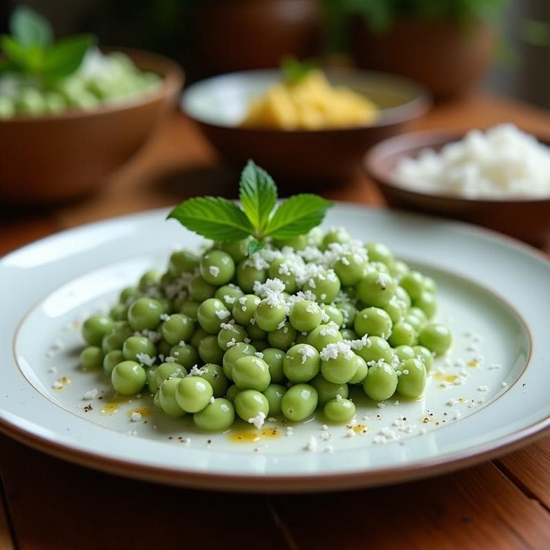 Crema Fría de Guisantes y Mentha con Virutas de Coco: Sopa Detox en 10 Minutos
