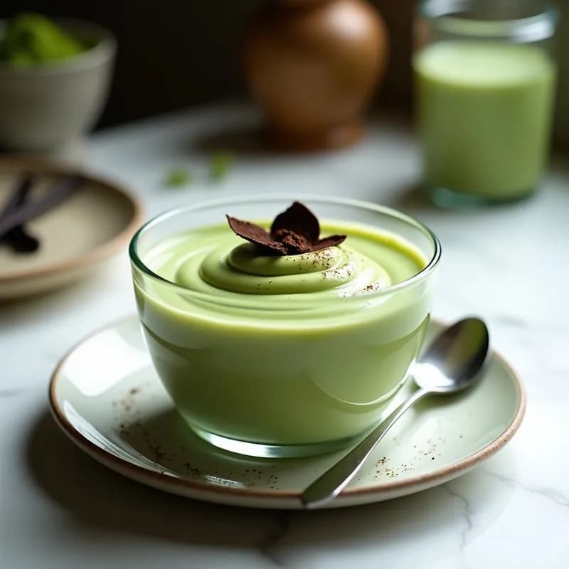 Crema Pastelera de Matcha y Vainilla: Receta Sin Azúcar y Sin Horno en 10 Minutos